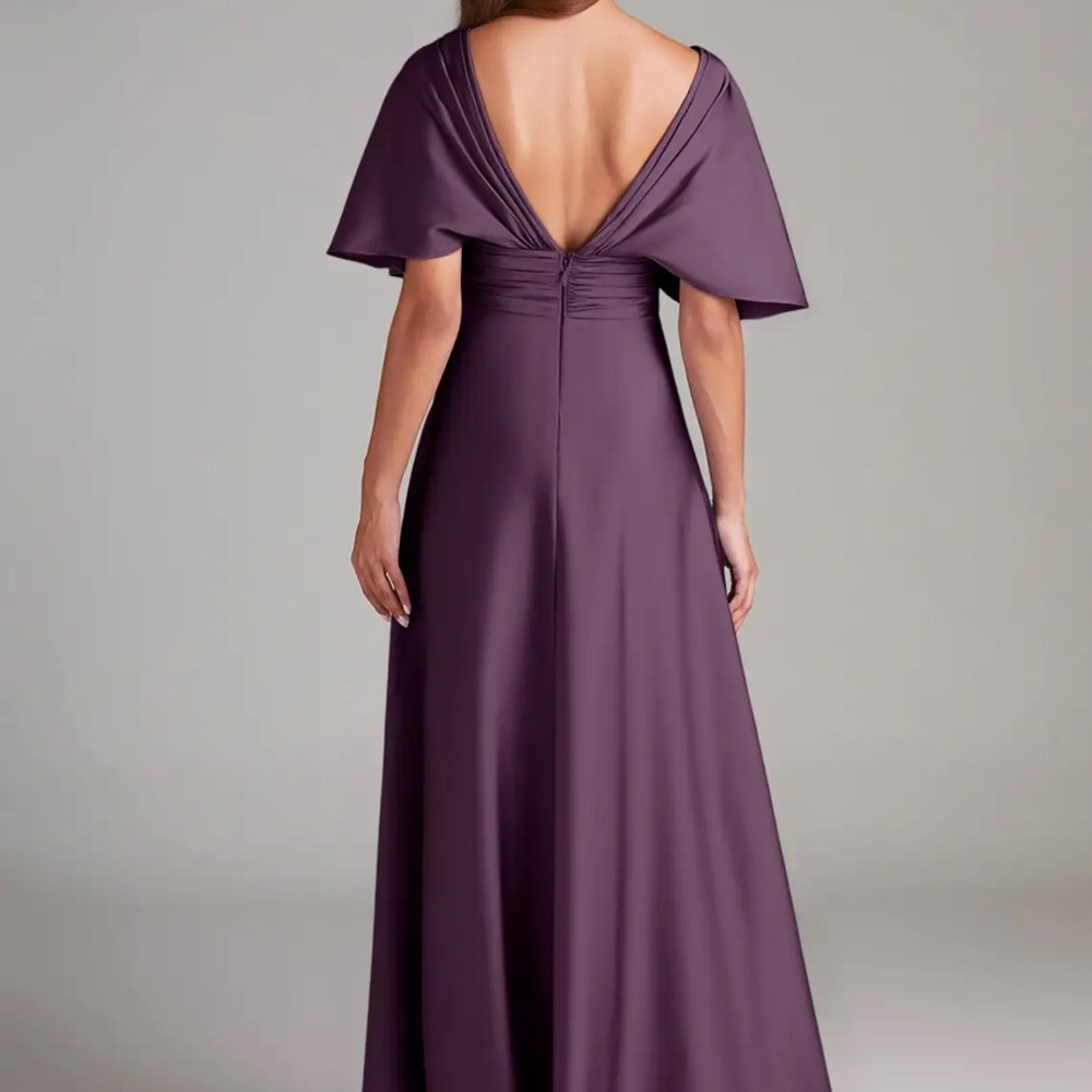 Azazie Pamela Dress | PLUM | A10 - Picture 2 of 7